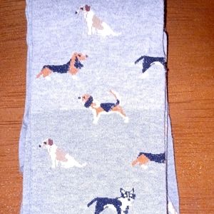MEMOI: X-Large Dog Theme Seamless Leggings.